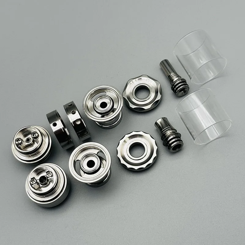 vape Diplomat Short style MTL/RDL RTA  Atomizer 23mm 316ss Mirror polishing Top Fill Single Coil Rebuildable Tank Bottom Airflow