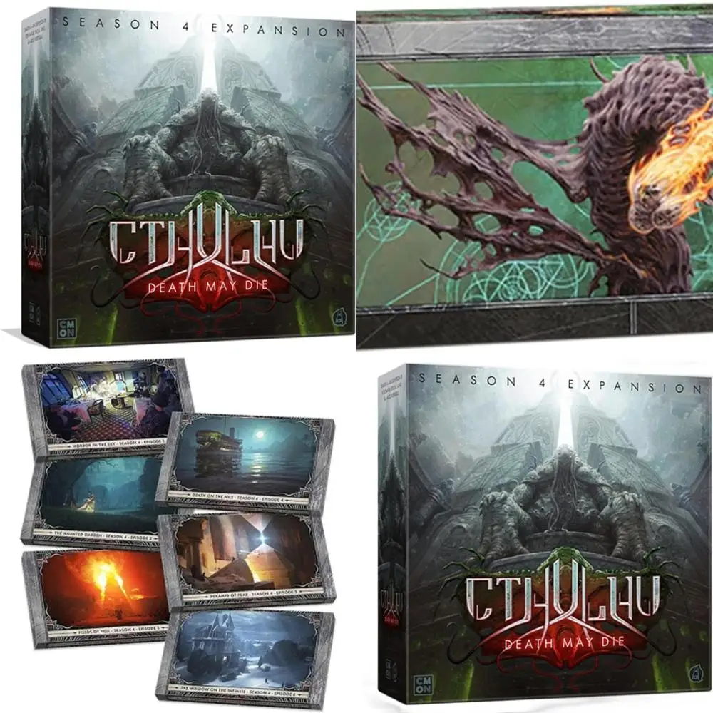 

Cthulhu: Death May Die - Season 4 Expansion, Cooperative Mystery Game for Ages 14+, 1-5 Players, 90-120 Min Playtime
