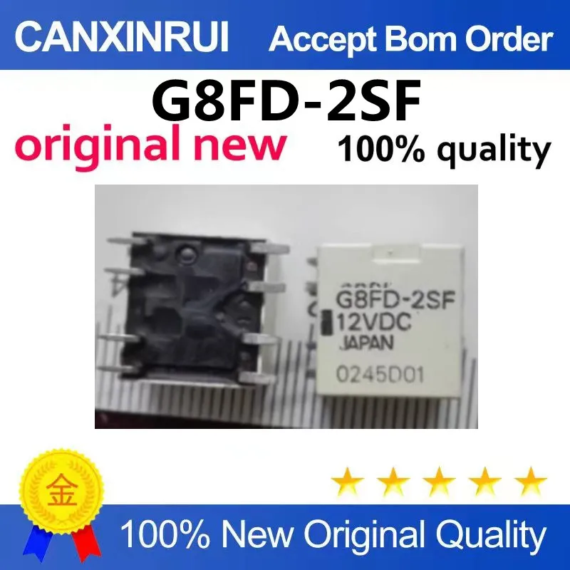 G8FD-2SF 12VDC Up/Down Switch Control Relay 8-Pin SMD New Original