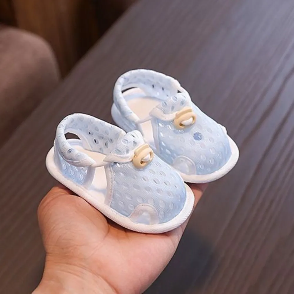 Breathable Baby Shoes Mesh Machine Washable Toddler Shoes Soft Sole Comfortable Infant Anti-slip Sandals First Walkers