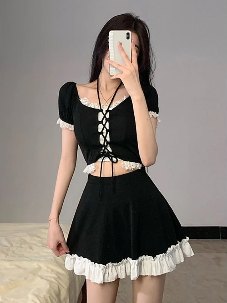 Instagram Style Women Two Piece Skirted Swimsuit Hot Spring Bathing Suit Slimming Tummy Control Fashion Beachwear view 5