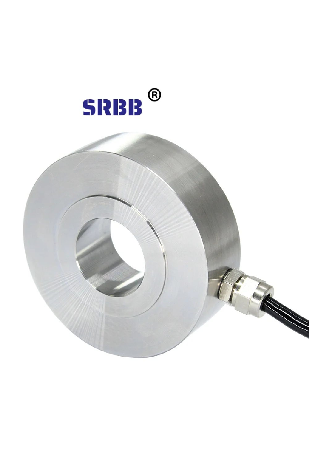 

Weighing Torque load Doughnut Load Cell 20KN Flat Transducer Compression Circle Force Sensor for Shock Hit Tap Test Weight