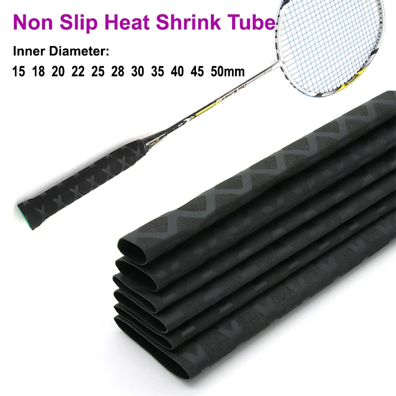 

Non Slip Heat Shrink Tube Fishing Rod Wrap Black 15 18 20 22 25 28 30 35 40 45 50mm Handle Insulated Protect Waterproof Cover