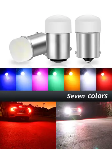 KEIN 4PCS 12V 24V Led 전구 P21W 스트로브 플래시 1156 BA15S BAY15D 1157 P21/5W R5W 라이트 레드 브레이크 역방향 주차 트럭 자동차 램프