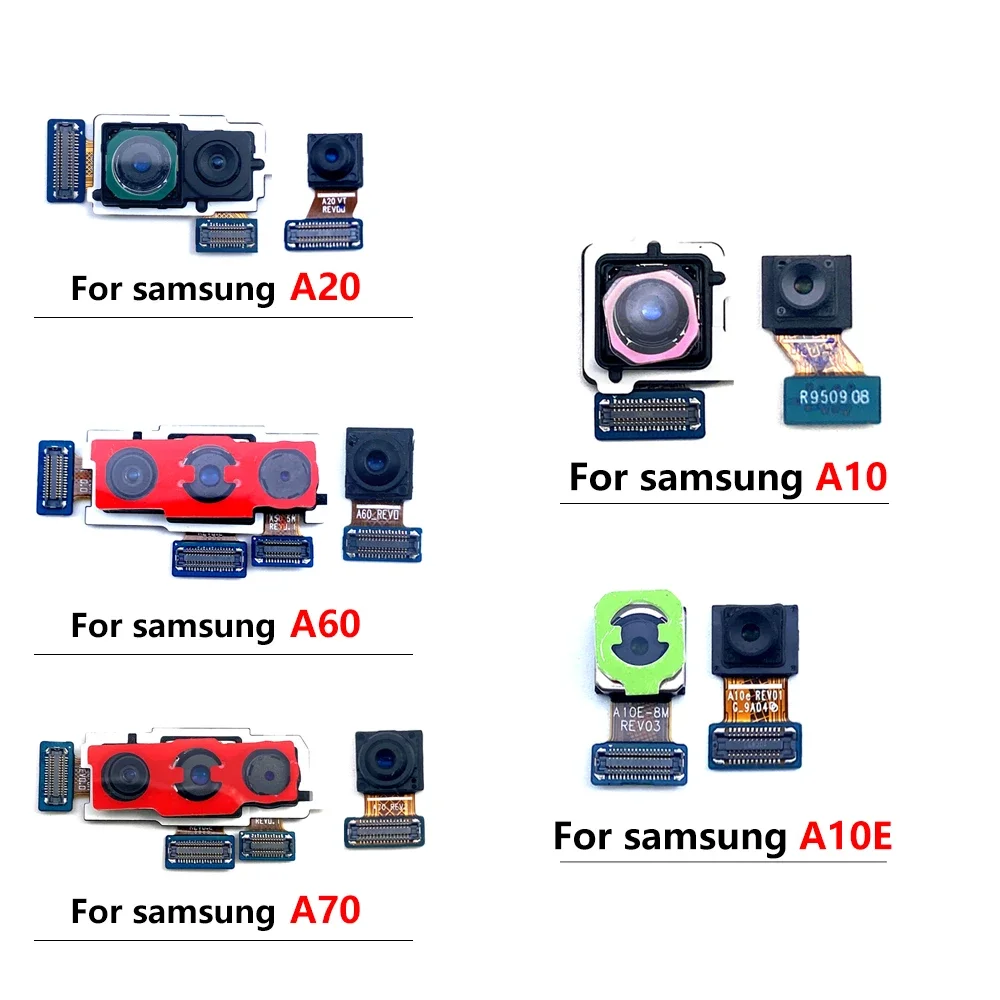 NEW Tested Back Big Main Camera and Front Small Camera Module Flex Cable For Samsung A30 A40 A50 A60 A70 A80 A10 A10E A20