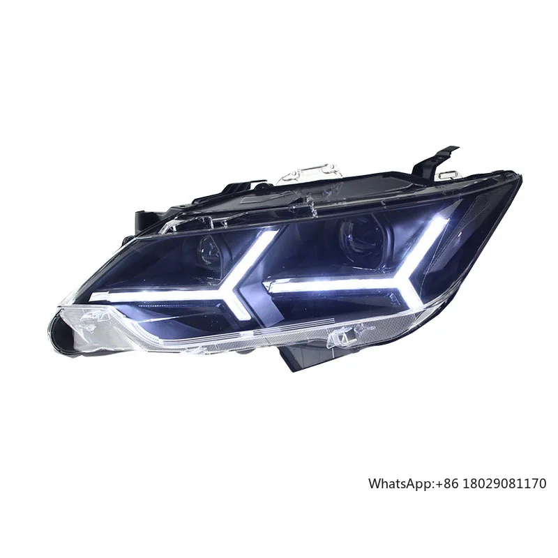 

Upgrade LED fishbone headlight head light Assembly for Toyota Camry 2015-2017 Plug and play head lamp Accessories