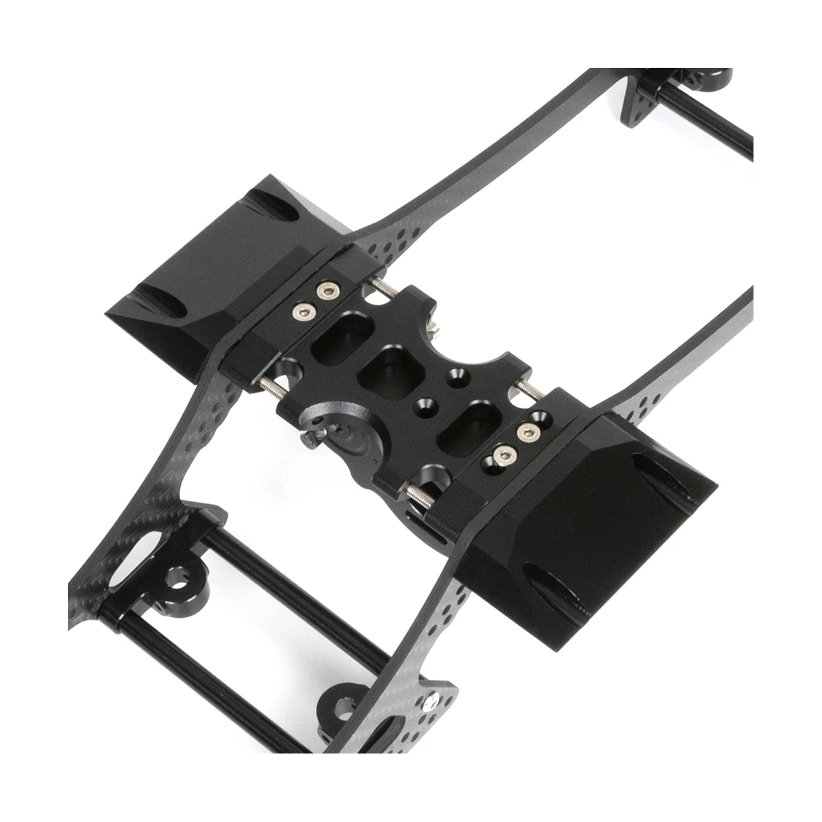 Imagem -06 - Lcg Metal Skid Plate e Pedal Lateral Rock Slider para rc Crawler Car Centro Inferior de Gravidade Chassis Scx10 1:10