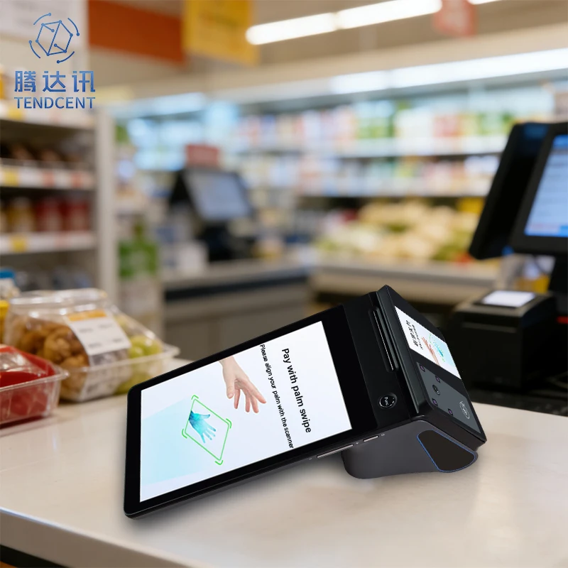 Biometric POS Payment Using Palm Vein Technique Mobile Android Terminal Bluetooth Connectivity for Retail Restaurant Hotel