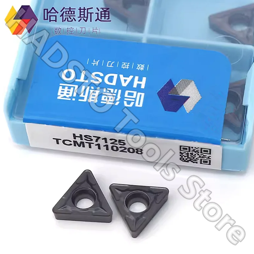 10pcs TCMT110208 HS7125 TCMT110208 TCMT11 HADSTO CNC carbide inserts Turning inserts For Steel, Stainless steel, Cast iron