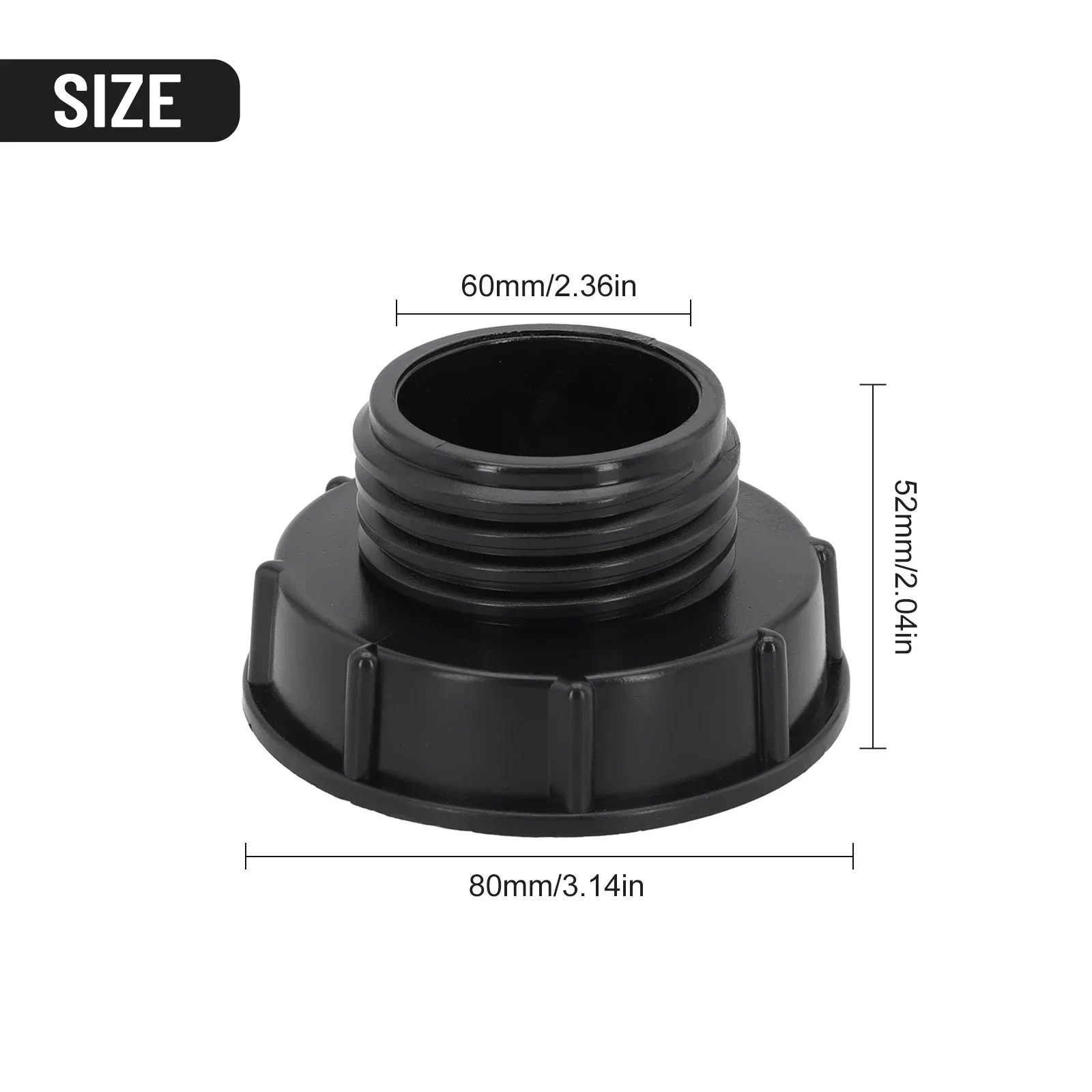 Złącze Adapter IBC Adapter do pakowania S60x6(60mm) Adapter IBC Złącze zbiornika IBC Plastikowe do pojemników IBC Nice