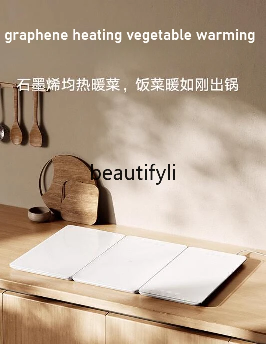 

xiao mi folding vegetable warming board thermal insulation placemat, graphene heating vegetable warming , winter heating