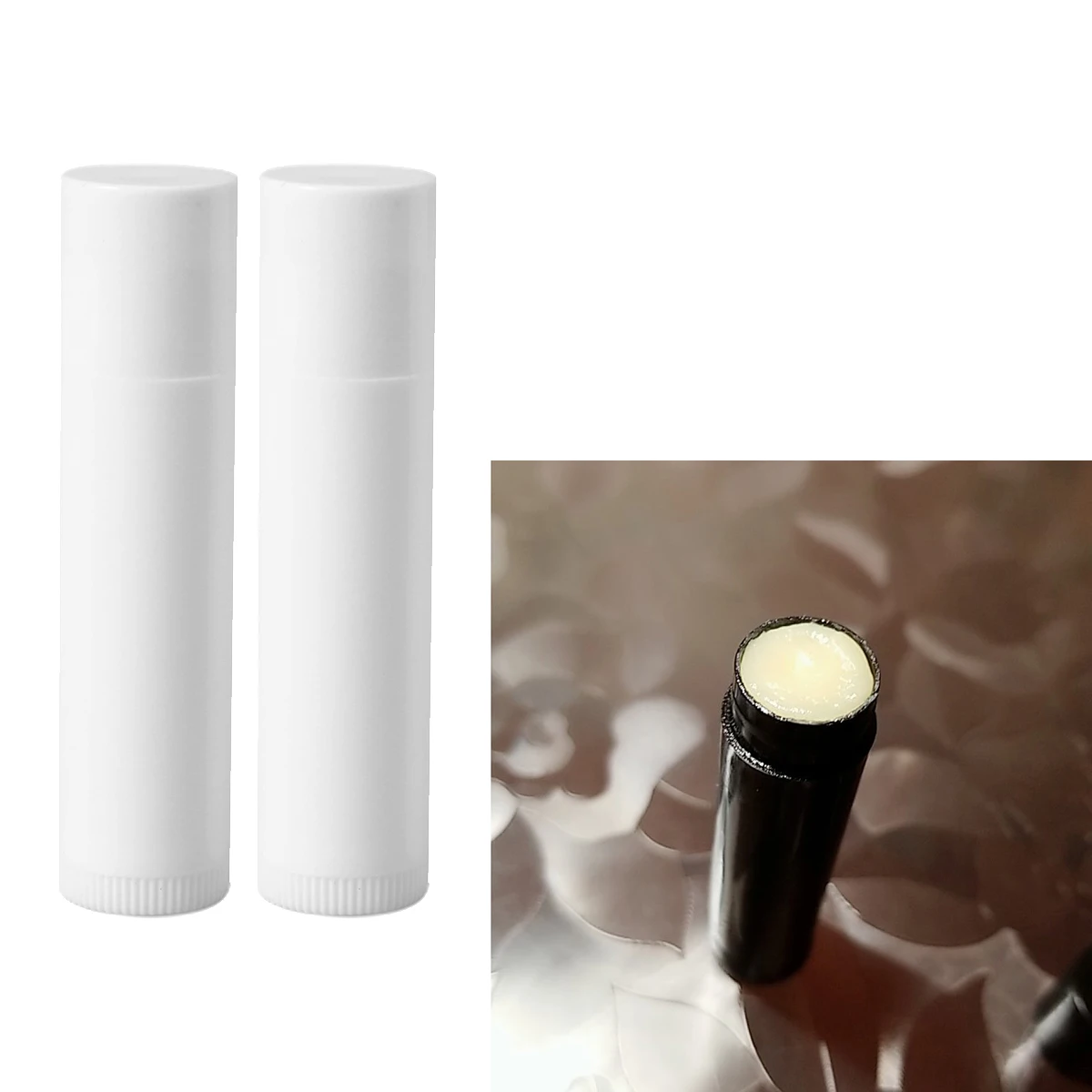 

25 Pcs Lipstick Tube Gloss Empty Lipgloss Bottle Clear Container Mini Tubes Travel Glitter DIY Balm Containers