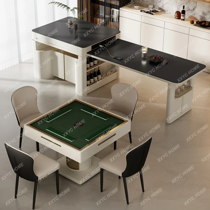 ML Shimadai retractable dining table mahjong machine table integrated dual-purpose modern simple