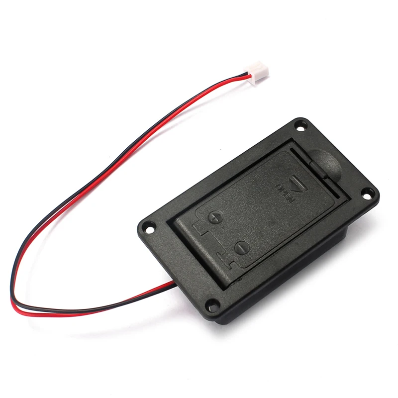 1PC 9V Battery Holder Case Box Cover For Guitar Bass Active Pickup Connector Drop Shipping Support