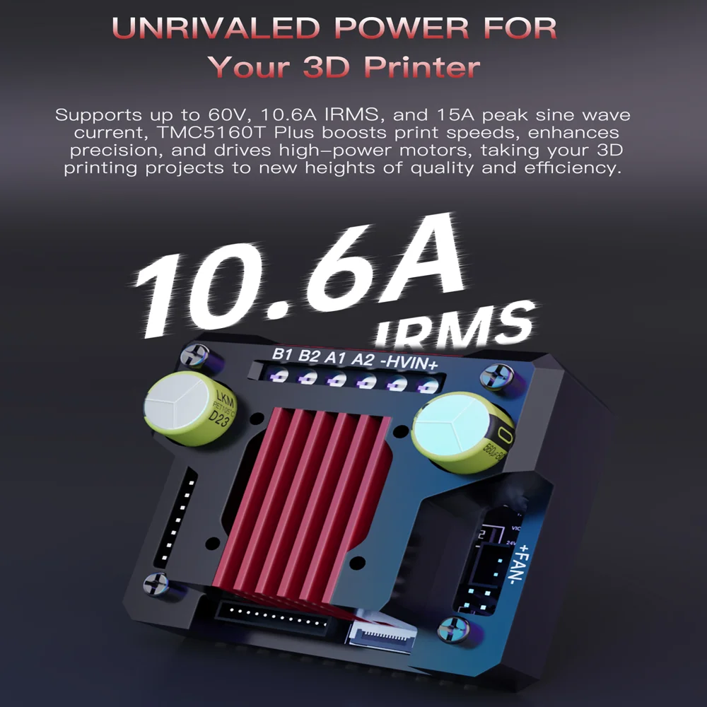 BIGTREETECH TMC5160T TMC5160T Pro TMC5160T PLUS Stappenmotor Driver Mute Stepstick Driver Vs TMC2209 Voor Octopus Pro SKR V1.4 - afbeelding 2