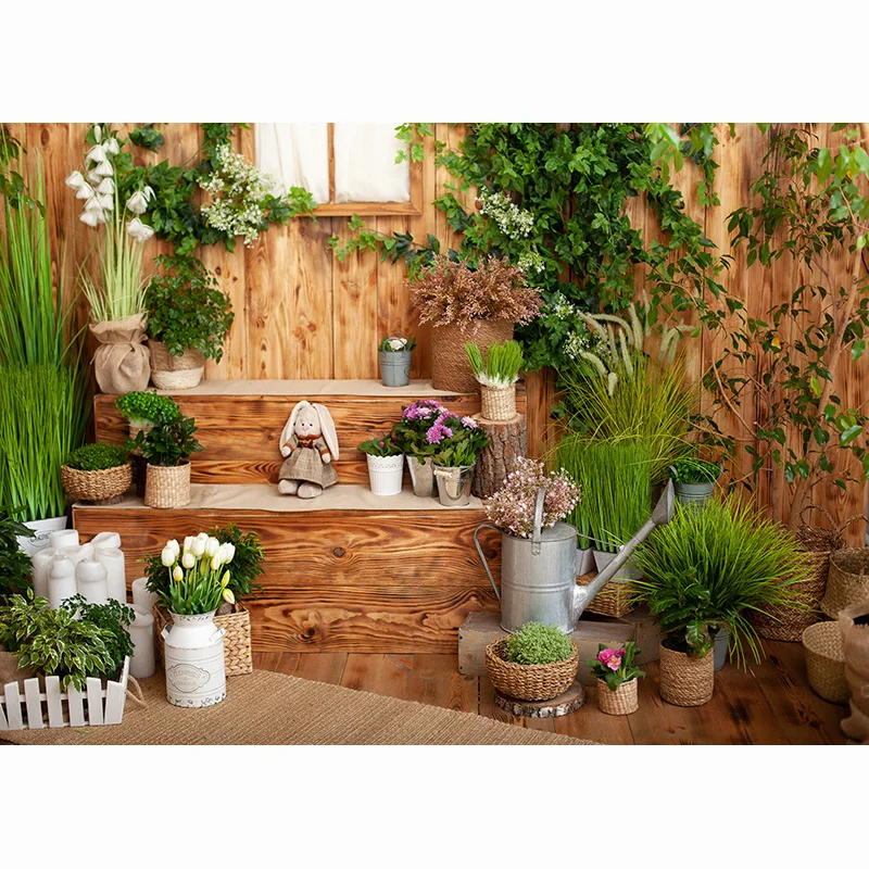 ZHISUXI fondali pasquali per la fotografia fiori primaverili uova di coniglio ritratto per bambini sfondo fotografico Studio fotografico MXR-02