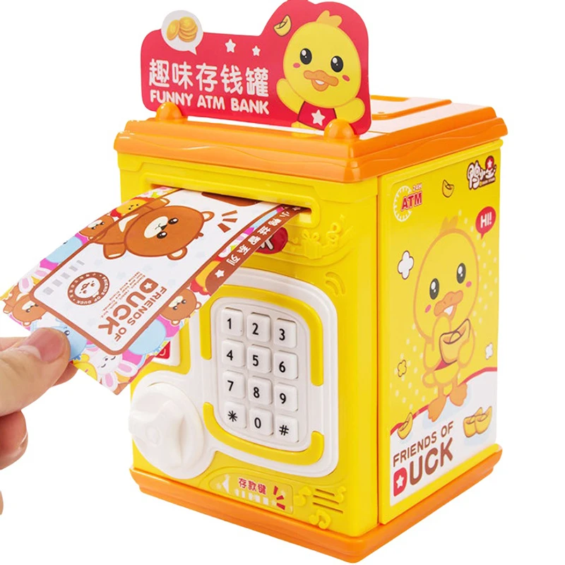 1PC Regali per bambini Salvadanaio elettronico in plastica Password elettronica Salvadanaio Password Contatore Codice Deposito sicuro