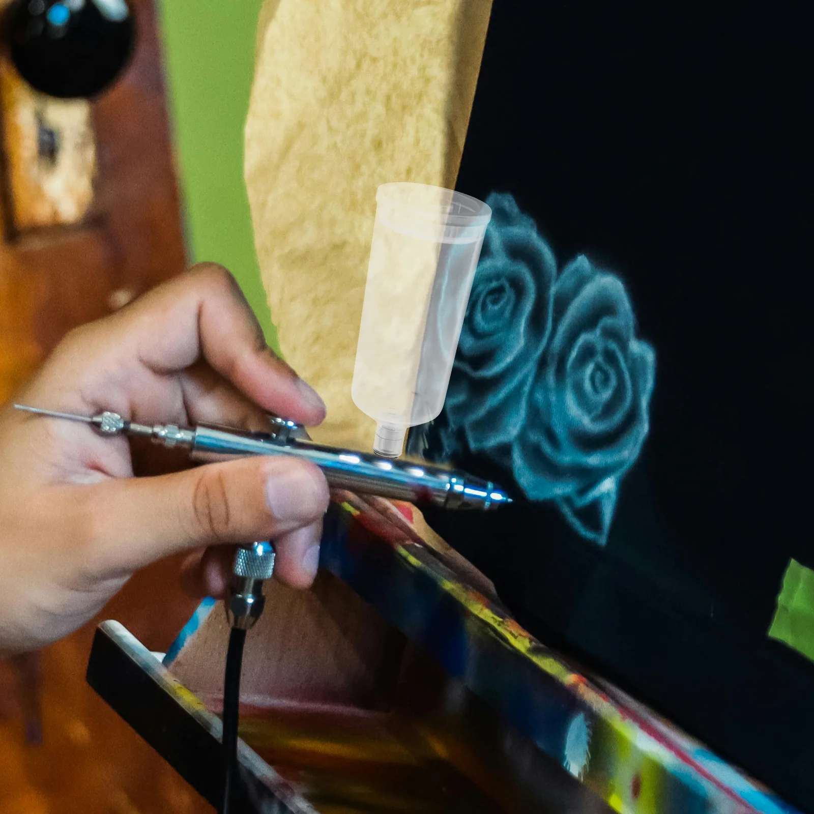 1 قطعة كوب الصباغ البخاخة سعة كبيرة حاوية بلاستيكية قابلة للفصل لطلاء الرش زجاجة شفافة قابلة لإعادة الملء قابلة للفك #3