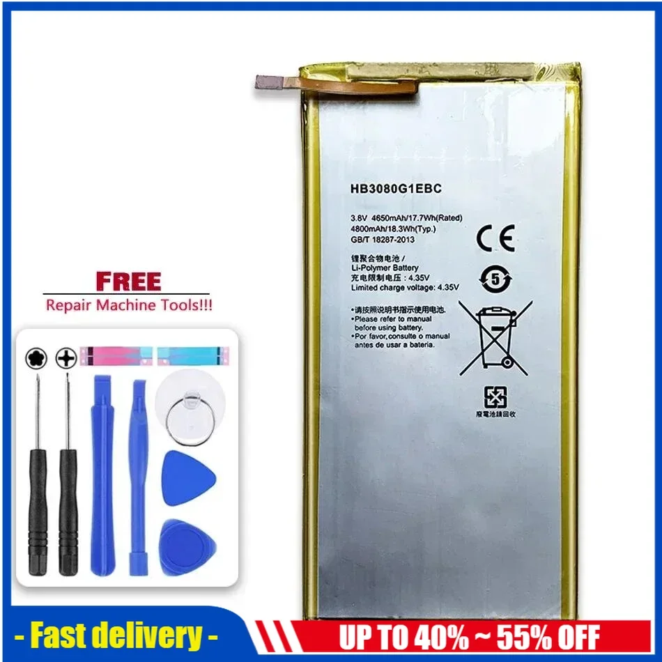 

Bateria HB3080G1EBW 4800mAh Tablet Battery For Huawei MediaPad T3 10 9.6 LTE AGS-L09 AGS-W09 AGS-L03 Rechargeable Batteries