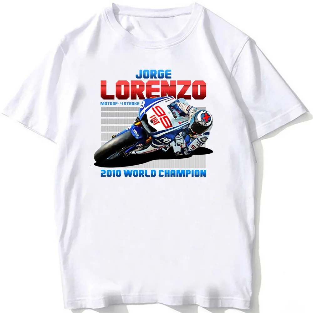 

2025 top Jorge Lorenzo Number 99 Red GP Legend Riding T-Shirt Men Short Sleeve Hip Hop Casual Tops Mans Motorcycle Rider Tees