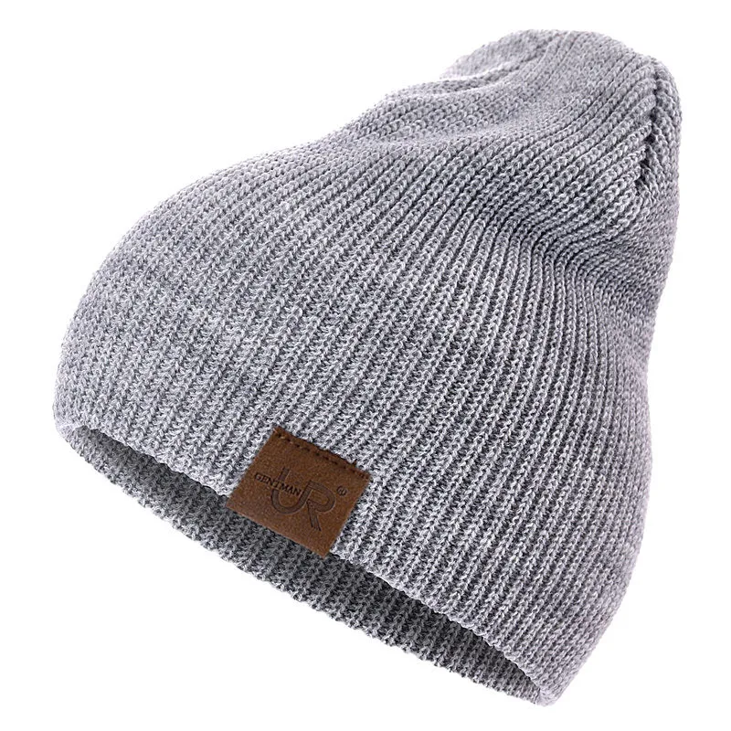 Unisex Beanie Hat URGENTMAN Brand Casual Winter Hats For Men Women Fashion Knitted Hat Solid Hip-hop Beanie Hat Unisex Cap