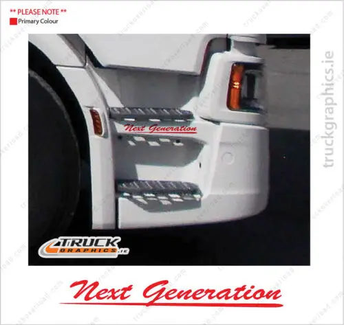 For x2 Scania R/S series Next Generation side step Decal,Sticker Graphic (54)