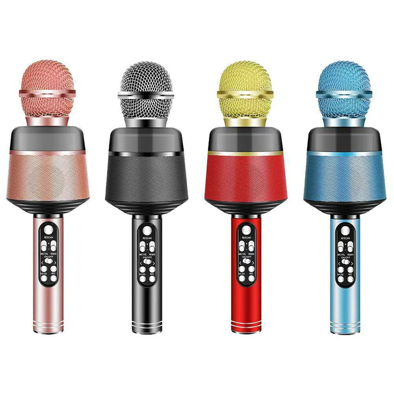 Kids Wireles  SD Card Karaoke Microphone Bluetooth Micro Karaoke Home For Music Player Singing Microfono Mic Microphone For Sing