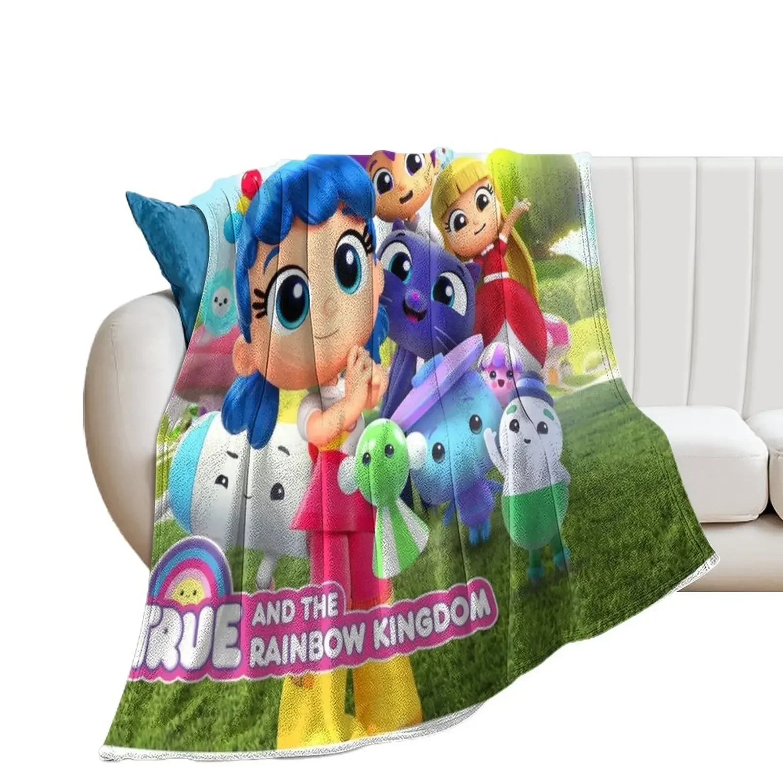 True and the Rainbow Kingdom Design Throw Blanket Winter beds Sofa Decorative Sofas Blankets