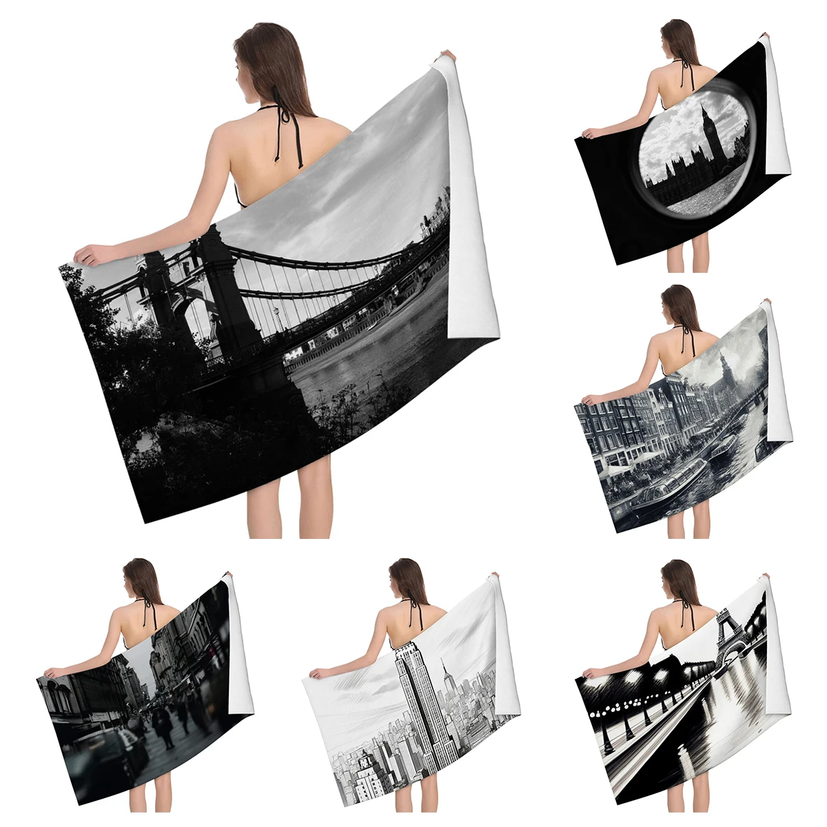 

Home bath towels for the body towels bathroom quick drying microfiber beach Oil painting style man large sports towel aaaa