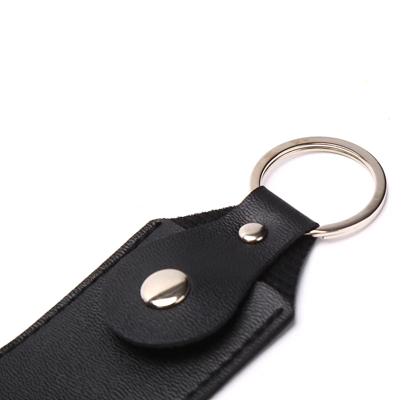 1pc PU Leather Bag Cases for USB Flash Drive Keyring Storage Bags for U Disk Hasp Protective Cover Bag Keychain Holder 10*4cm
