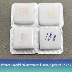 Watch Accessories Suitable For Women's Vx Movement Universal Luminous Needle Pointer Hour Minute Second Pointer Luminous Needle