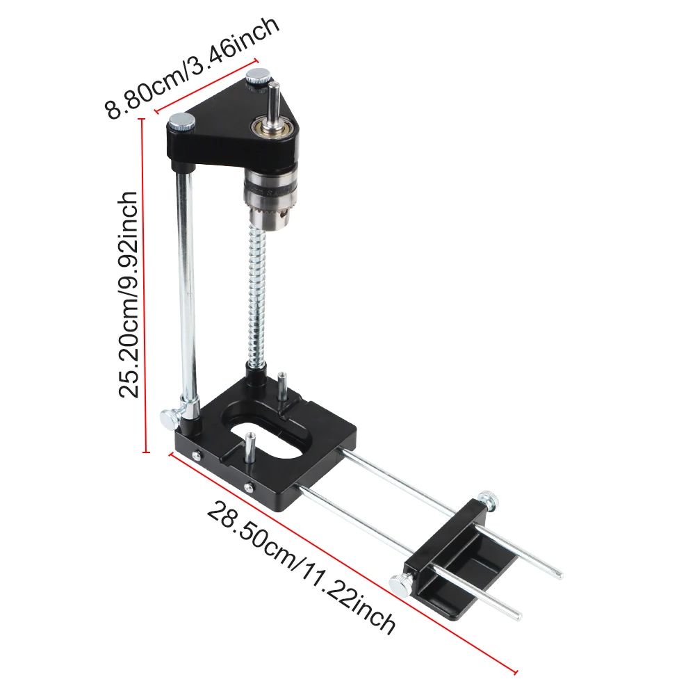 Guide Tool Locator Convenient Drill Bit Holder Portable Woodworking Punch Drill Locator Aluminum Alloy Perforator Drill Template