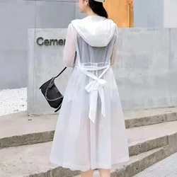 Female Sun Protection Clothing 2022 New Xia Chaoxian Long Fashion Ice Silk Breathable Women's Thin Windbreaker Coat
