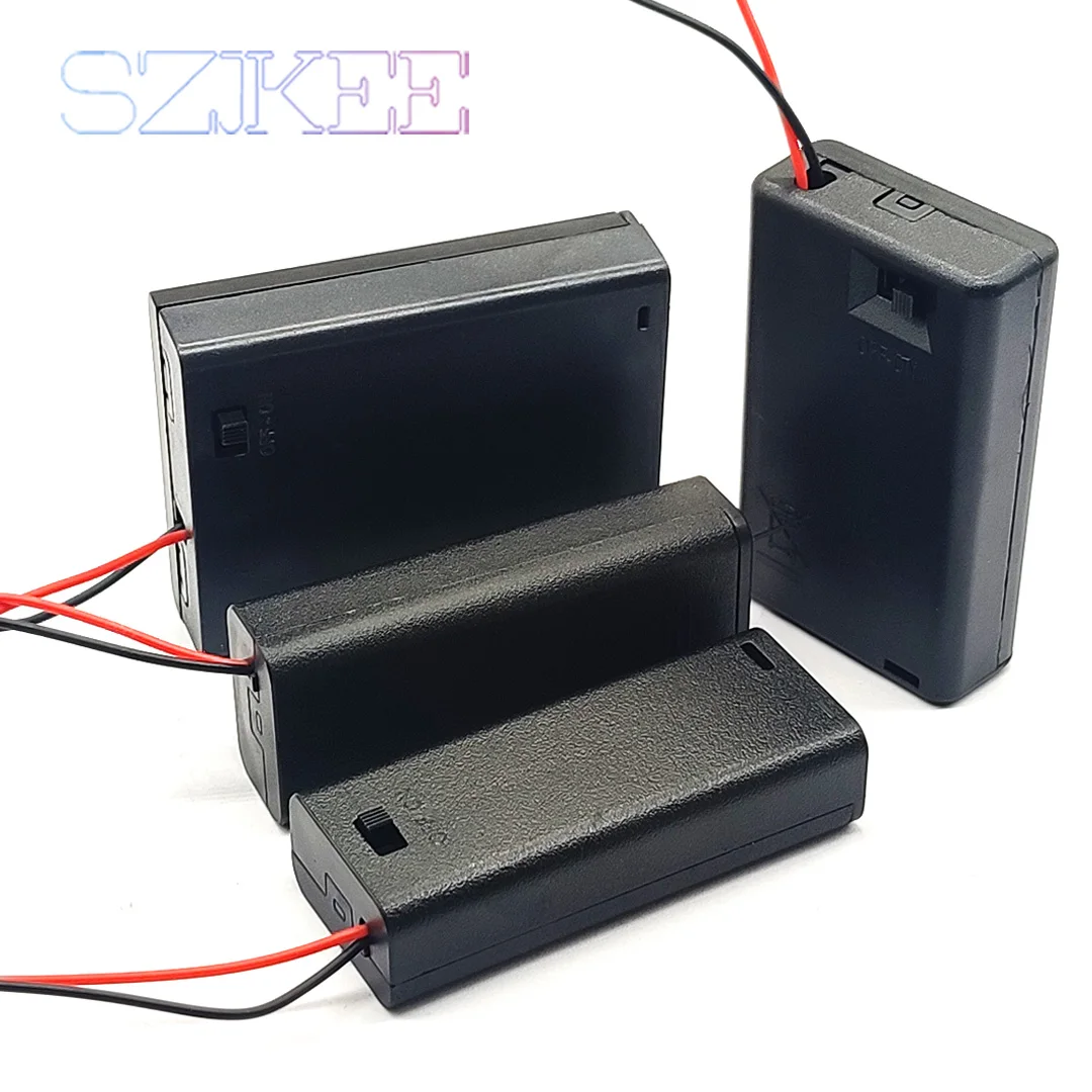 AAA Battery holder aaa with on/off switches with 2//3//4 compartments standard battery container aaa Battery Box Case