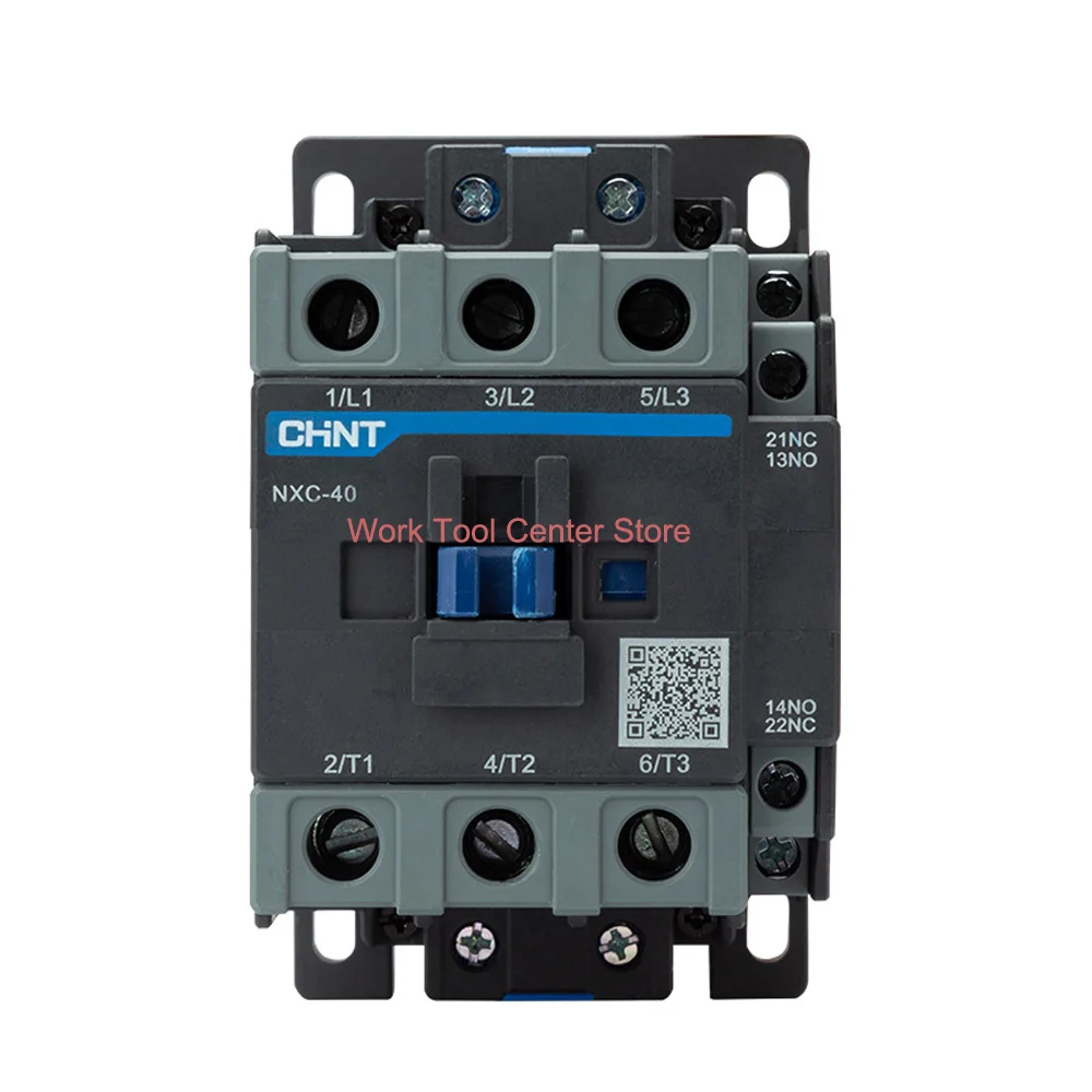 Original Contactor 50A 220V Coil NXC-40/50/65/75/85/100A Chint Store 24V NO NC Multi Contact Industrial Use Alternating Current