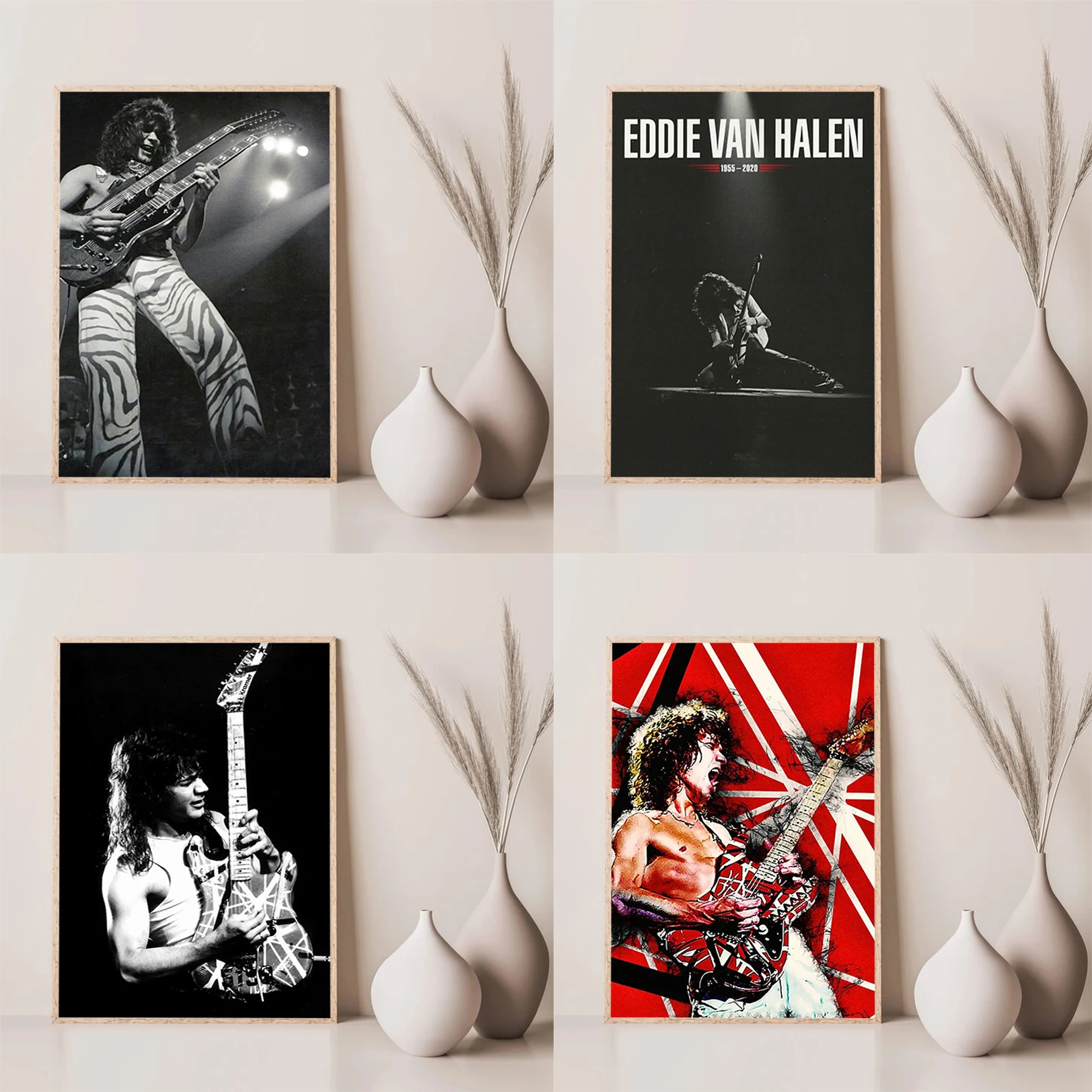 Eddie Van Halen Guitarist Poster Home and Decoration Art Posters for Wall Decororation Painting on Canvas Room Decor Print Decor