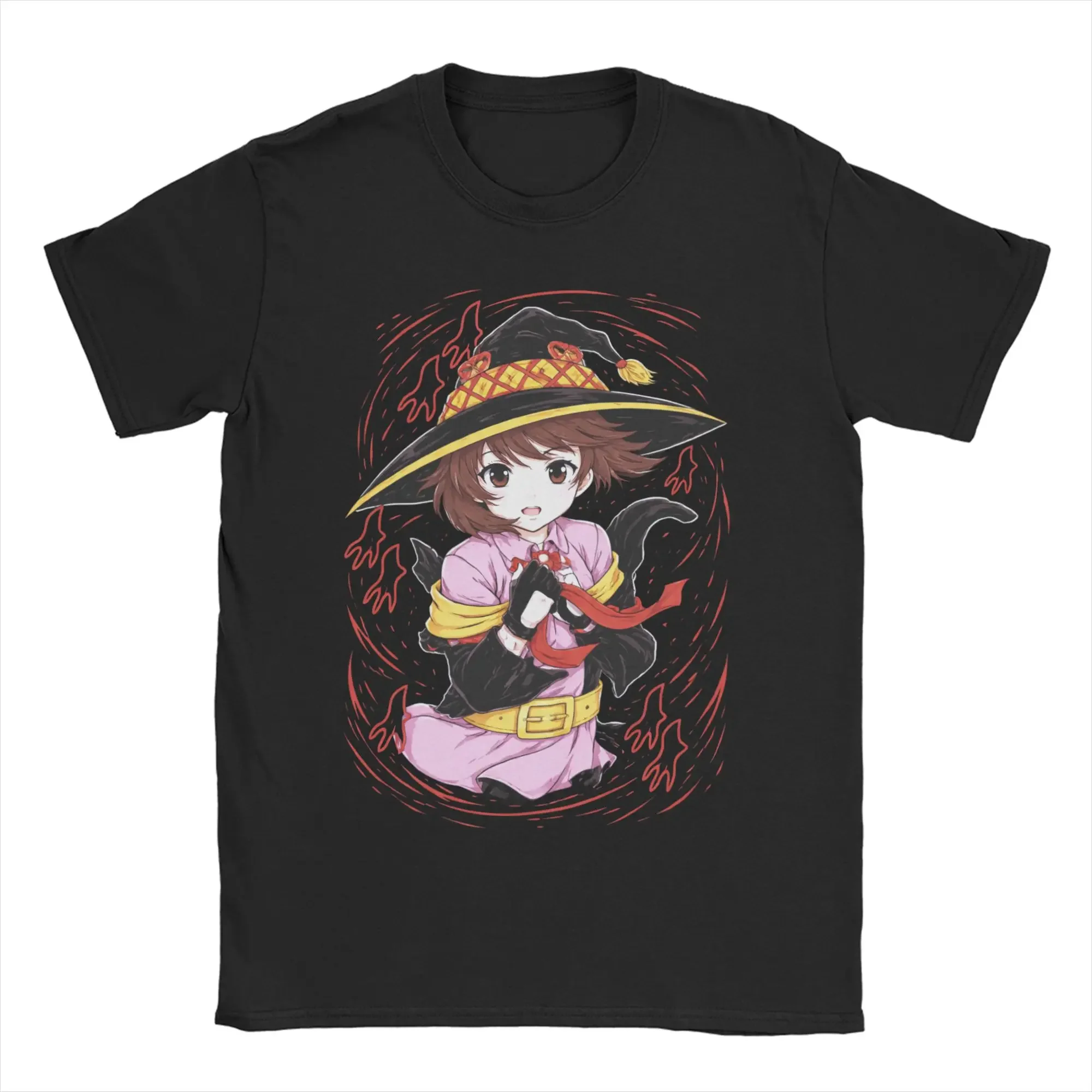 

Konosuba Megumin T-Shirt for Men Women Funny Pure Cotton Tee Shirt Crew Neck Short Sleeve T Shirts Plus Size Clothing
