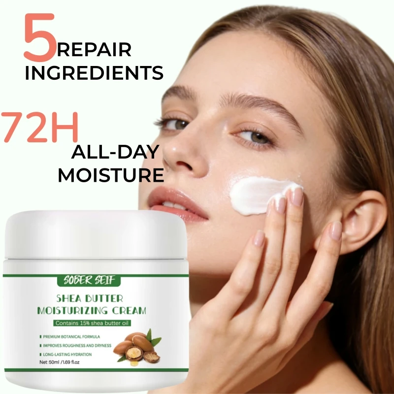 

Hydrating Face Cream with Hyaluronic Acid 50ml – Fast-Absorbing Daily Lotion, Smoother & Firmer-Looking Skin, For All Skin Types