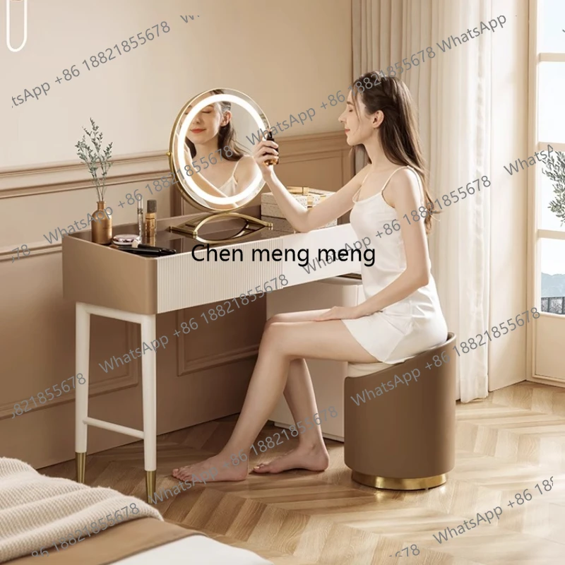 

Bedroom Makeup Vanity Table Mirror Desk Chair Light White Storage Dressing Table Drawers Accessories Vestidores Home Furniture