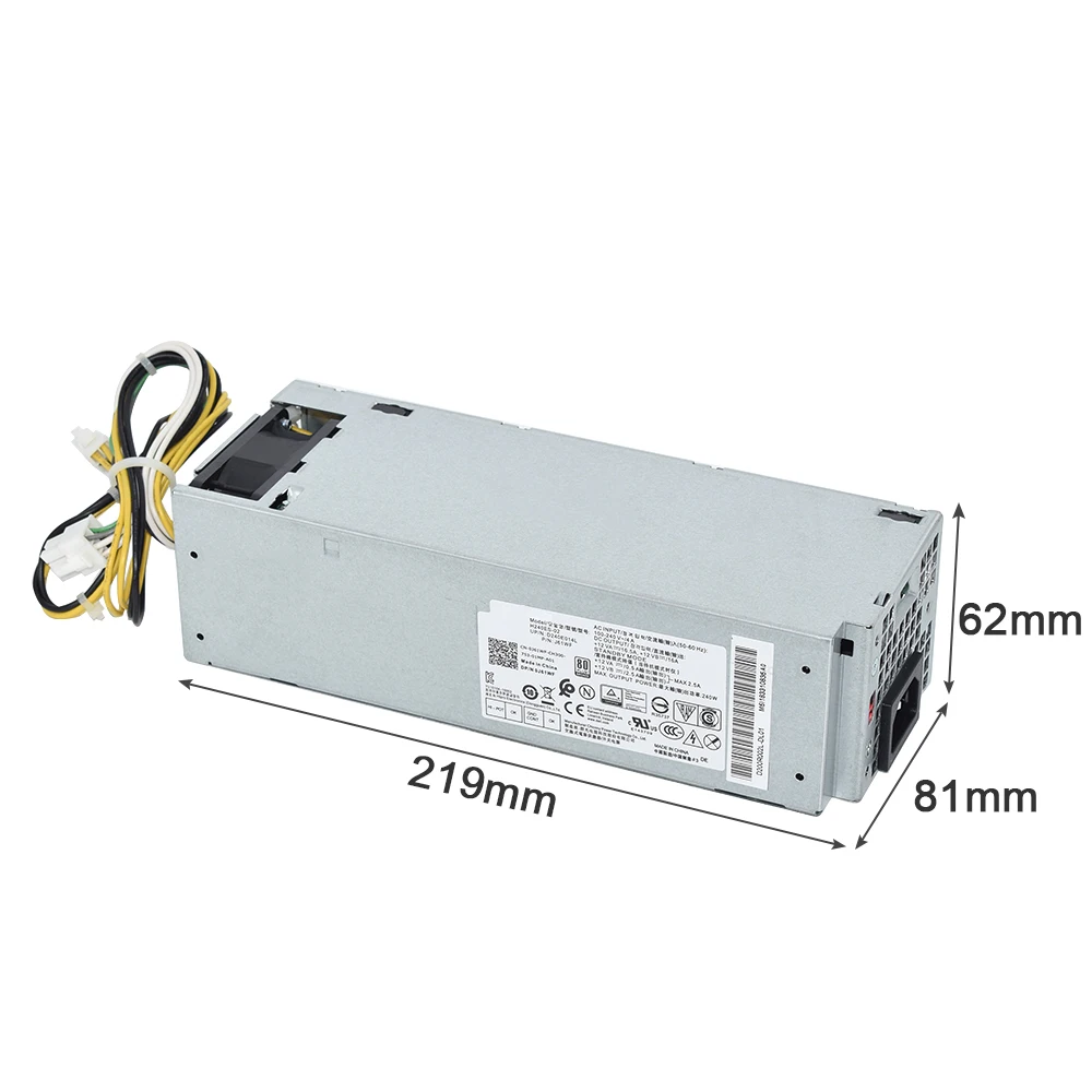 Genuíno Novo Para Dell 3050 3060 3650 5050 7050 240W PSU H240ES-02 6Pin L240AM-00 L240AM-02 AC240AM-00 B240NM-00 H240NM-00 0J61WF