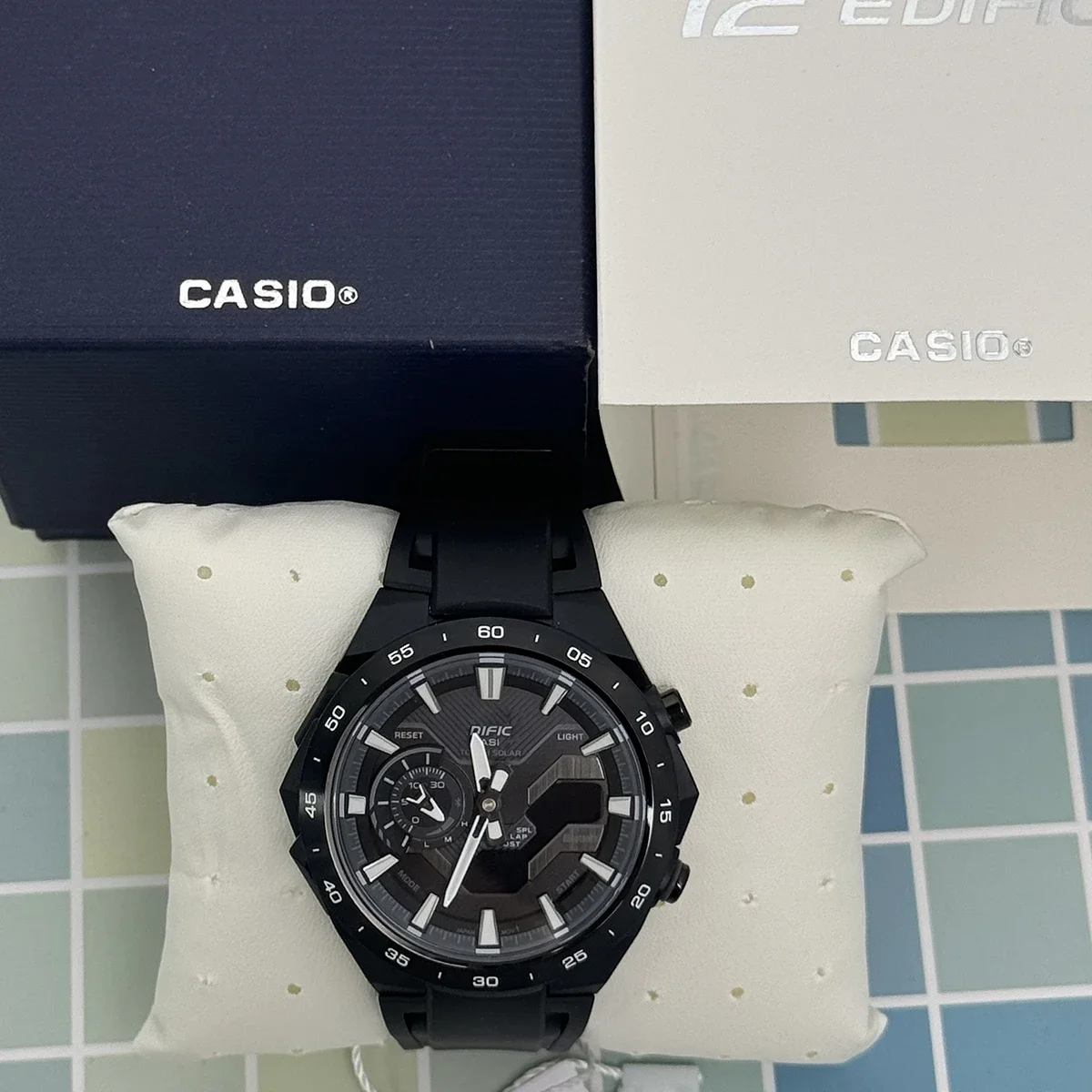 New ECB-2200 Men\'s Watch Series G LED Display Dual Resin Strap Luxury User Sport SHOCK Multi function Watch