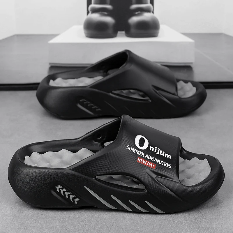 

Men's Summer Outdoor Wear Sports Anti-Slip Beach Big Size Sandals Comfortable Massage Slippers Casual Slip-On Shoes