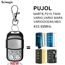 PUJOL Garage Remote Control Compatible PUJOL MARTE. P215,TWIN VARIO ,VARIO MARS VARIOOCEAN ,NEO 433,92mhz Gate Door Keychain