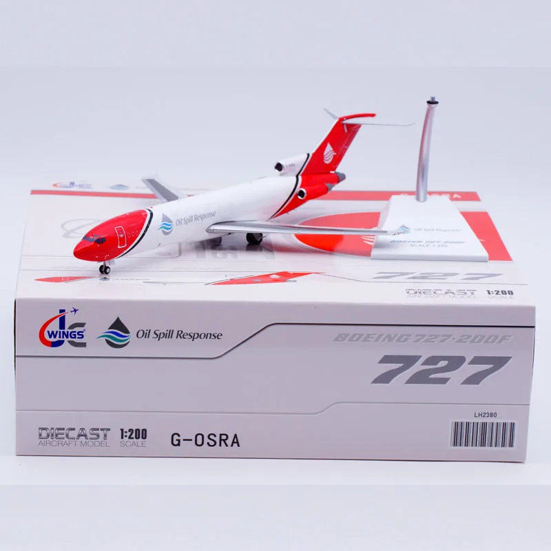 

LH2380 Alloy Collectible Plane Gift JC Wings 1:200 T2 Aviation Boeing B727-200F(Adv) Diecast Aircraft JET Model G-OSRA