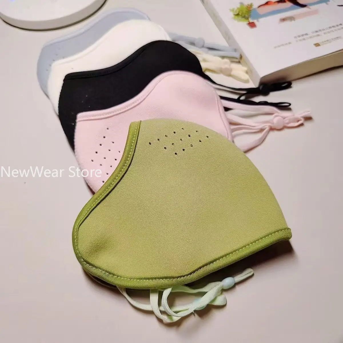 冬用ベルベットフェイスマスク ファミリーパック 防風 日焼け防止 UV保護 サイクリング スキー 寒い天候用 フルカバー 通気性 快適