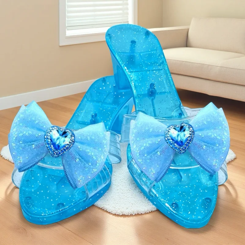 

Princess Sparkly High Heel Role Play Shoes Toys Set for Girls 3 Years Kids Dress Up Pretend Play Gift with Fashion Accessory Toy
