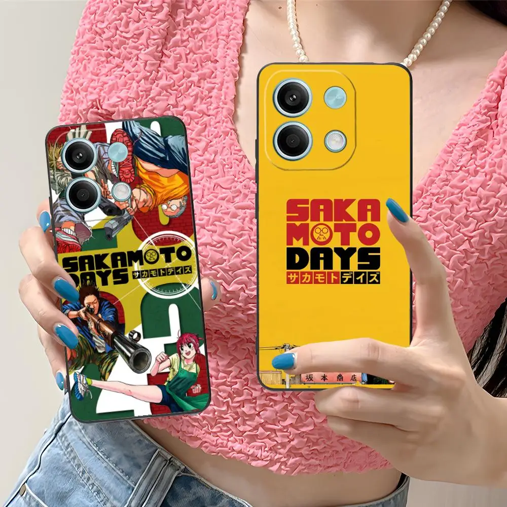

Sakamoto Days Mobile Phone Case for Xiaomi Redmi Note 14 13 12 11 S Pro Plus 4G 5G Colorful Printing Cover Pretty Luxury Cover