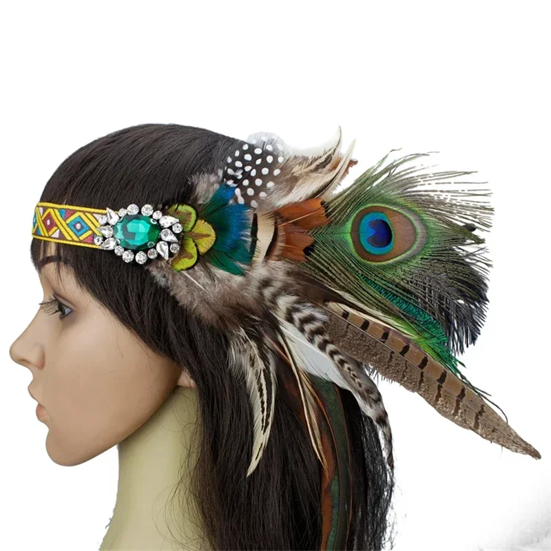 الطاووس الريش عقال كرنفال حفل زفاف الرقص إكسسوارات الشعر هدية وصيفه الشرف الطاووس الإكسسوار ملخصاتэыыыыыыыыыыыыыыыээisje