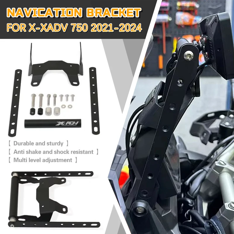 2021-2024 For XADV750 X-XADV 750 Motorcycle Front Stand Holder Smartphone Navigation Bar Mobile Phone Bracket GPS