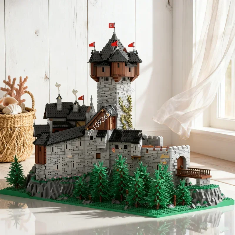 

15539pcs MOC Burg Falkenstein Medieval Castle Model Building Blocks Festival Gift Construction Toys Assemble DIY Idea